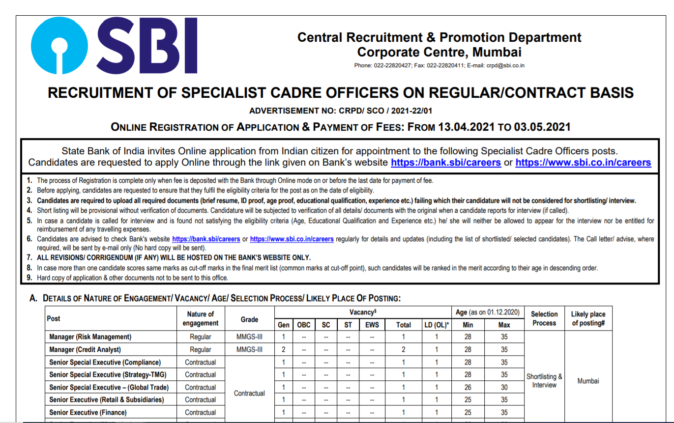 sbi specialist cadre officer post 2021.png